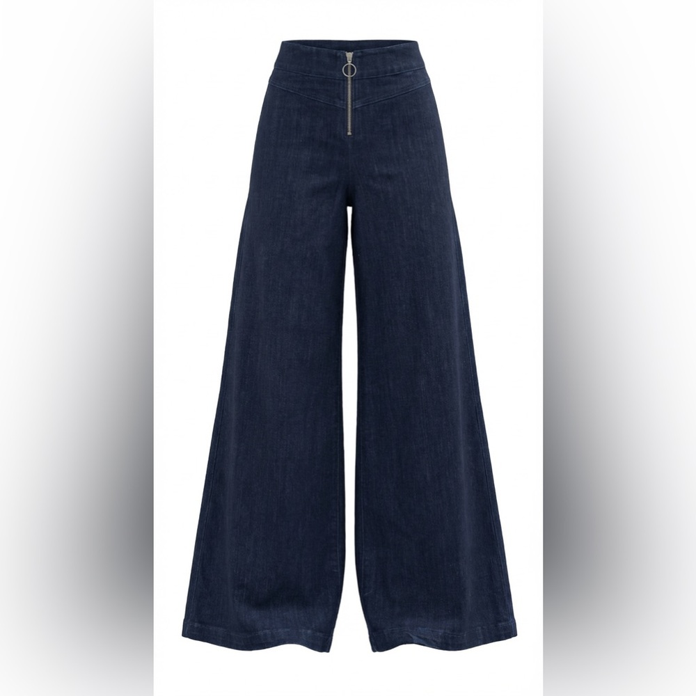 Express Dark Blue Flare Jeans